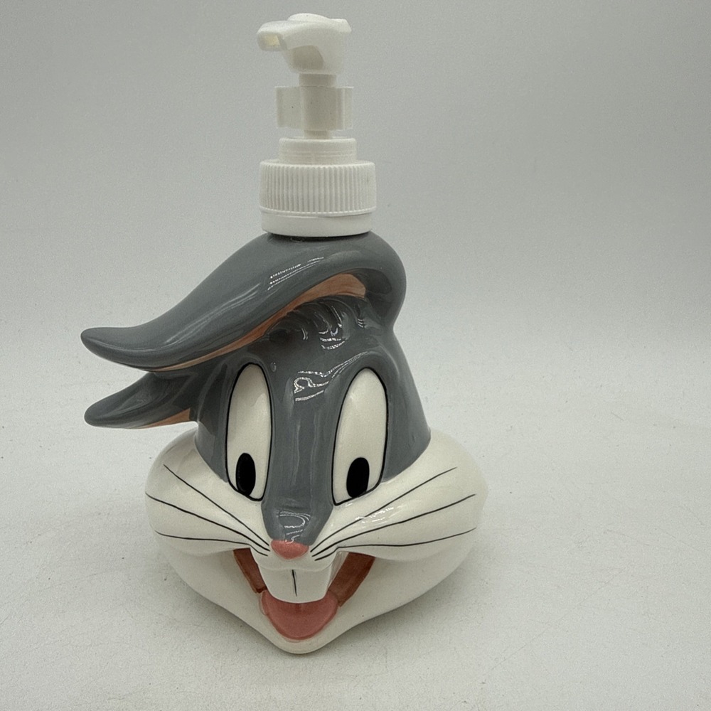 Vintage Warner Brothers Bugs Bunny Soap Dispenser 6" Tall